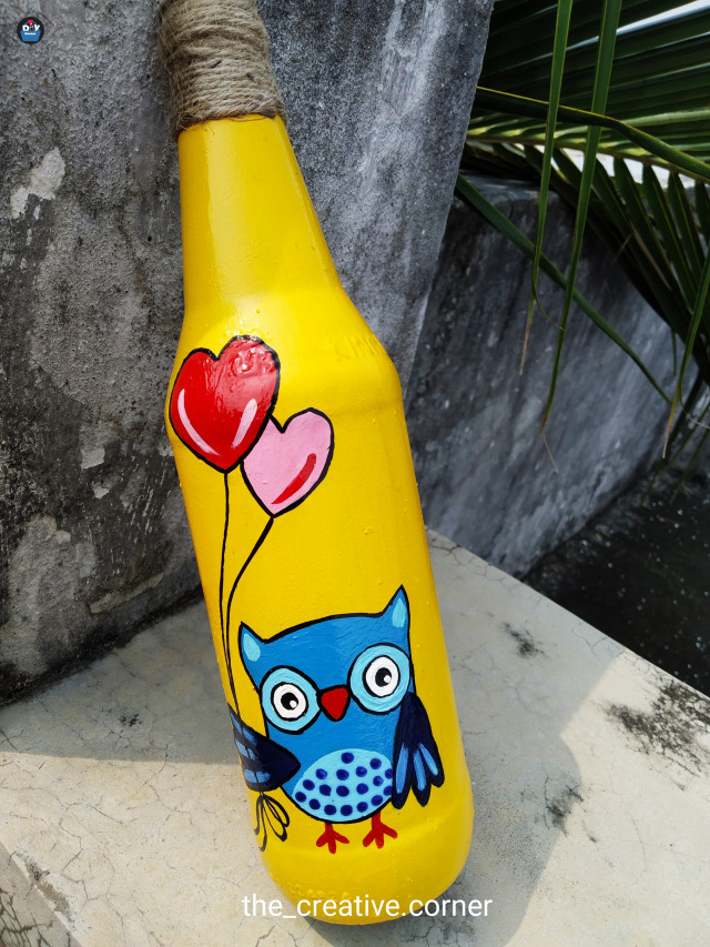 Handpainted bottle