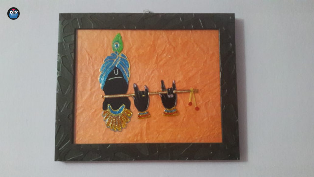 Radha Krishna Glass painting